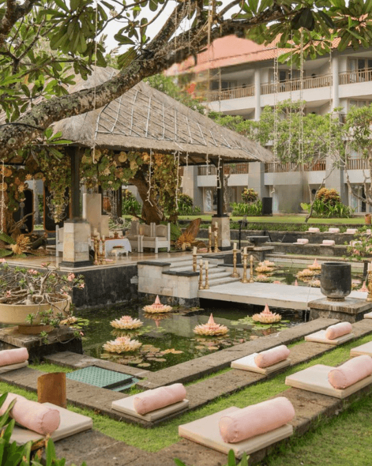 A destination wedding setup by Ashraya Events